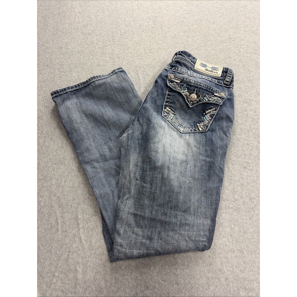 Grace Women's Boot Cut Jeans in Faded Blue